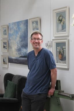 Colin WiIley in the studio